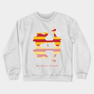 Barcelona Scooter Catalunya Colors Crewneck Sweatshirt